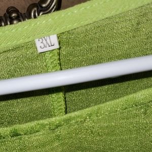 BNWOT LIME GREEN SHEER TOP 3X!